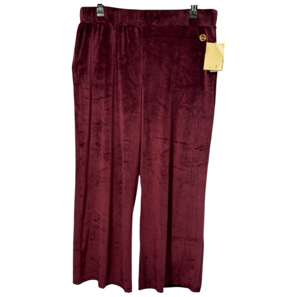 NWT Michael KORS Dark Ruby Track Pants in‎ XL